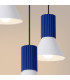 Estria Cluster Pendant Ceiling Light White Ultramarine 3x E14-5