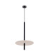 Feltro Slim Pendant Ceiling Light Beige Black 1x G9-1