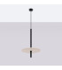 Feltro Slim Pendant Ceiling Light Beige Black 1x G9-2