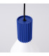 Estria Dome Pendant Ceiling Light White Ultramarine 1x E14-7