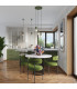 Estria Dome Pendant Ceiling Light Beige Olive Green 1x E14-13