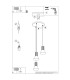 Estria Cluster Pendant Ceiling Light Beige Olive Green 3x E14-12