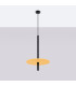 Feltro Slim Pendant Ceiling Light Yellow Black 1x G9-2