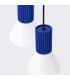 Estria Cluster Pendant Ceiling Light White Ultramarine 3x E14-7