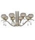 Ceiling Pendant 8 Light Antique Brass, Clear Glass - 7