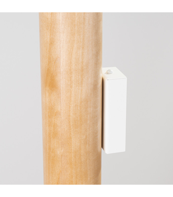 Lino Up & Down Wall Lamp Natural Wood White 2x GU10-6