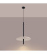 Feltro Slim Pendant Ceiling Light Beige Black 1x G9-4
