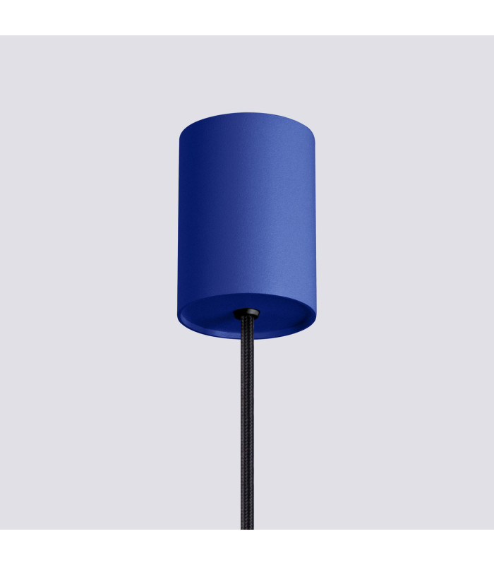 Estria Dome Pendant Ceiling Light White Ultramarine 1x E14-9