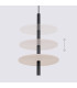 Feltro Slim Pendant Ceiling Light Beige Black 1x G9-5