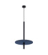 Feltro Slim Pendant Ceiling Light Navy Blue Black 1x G9-1