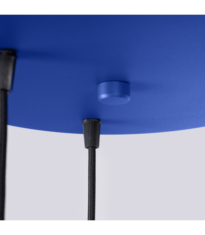 Estria Cluster Pendant Ceiling Light White Ultramarine 3x E14-9