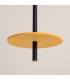 Feltro Slim Pendant Ceiling Light Yellow Black 1x G9-6
