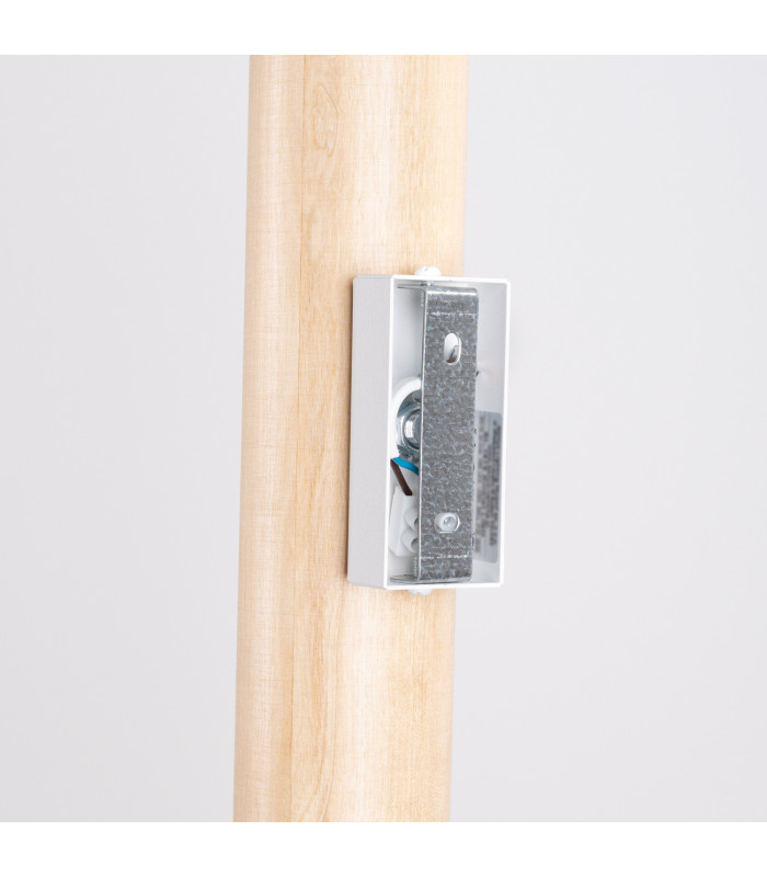 Lino Up & Down Wall Lamp Natural Wood White 2x GU10-9