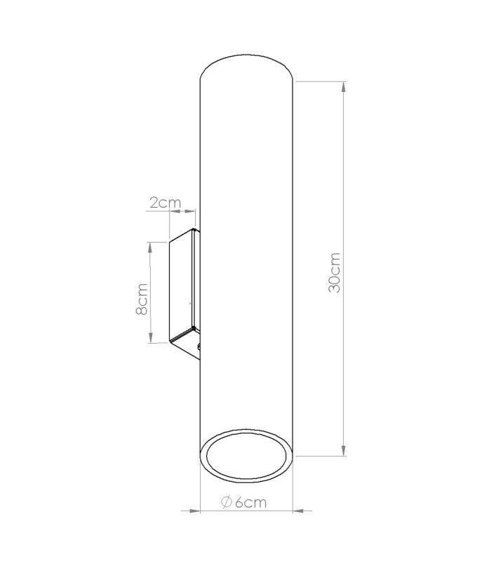 Lino Up & Down Wall Lamp Natural Wood White 2x GU10-10