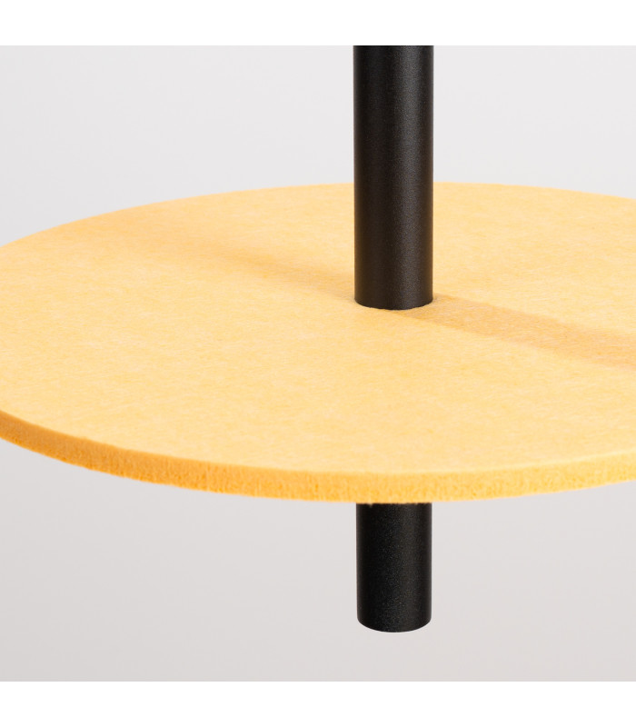 Feltro Slim Pendant Ceiling Light Yellow Black 1x G9-7