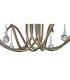Ceiling Pendant 8 Light Antique Brass, Clear Glass - 11