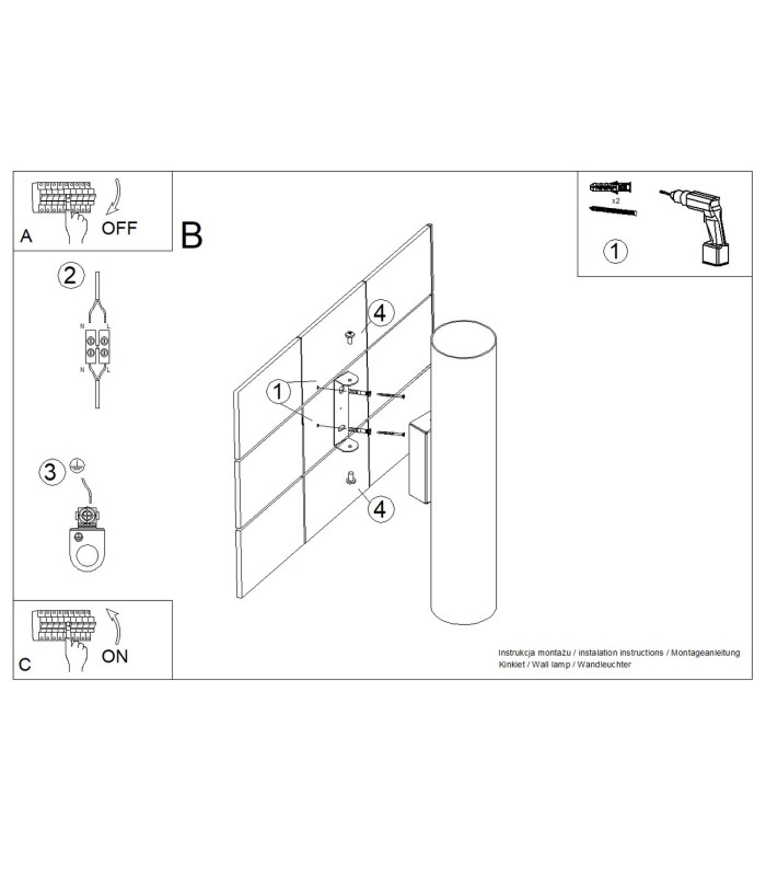 Lino Up & Down Wall Lamp Natural Wood White 2x GU10-11