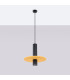 Pelta Slim Pendant Ceiling Light Yellow Black 1x GU10-2
