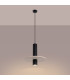 Pelta Slim Pendant Ceiling Light Beige Black 1x GU10-4