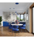 Estria Cluster Pendant Ceiling Light White Ultramarine 3x E14-13