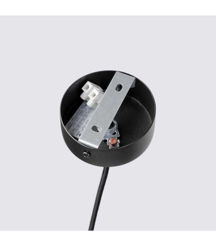 Feltro Slim Pendant Ceiling Light Beige Black 1x G9-10