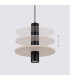 Pelta Slim Pendant Ceiling Light Beige Black 1x GU10-5