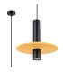 Pelta Slim Pendant Ceiling Light Yellow Black 1x GU10-3