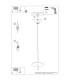 Feltro Slim Pendant Ceiling Light Beige Black 1x G9-12