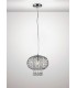 Medium Ceiling Pendant 1 Light Polished Chrome, Clear Glass - 2