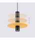 Pelta Slim Pendant Ceiling Light Yellow Black 1x GU10-5