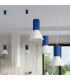 Estria Cluster Pendant Ceiling Light White Ultramarine 3x E14-15