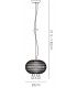Medium Ceiling Pendant 1 Light Polished Chrome, Clear Glass - 3