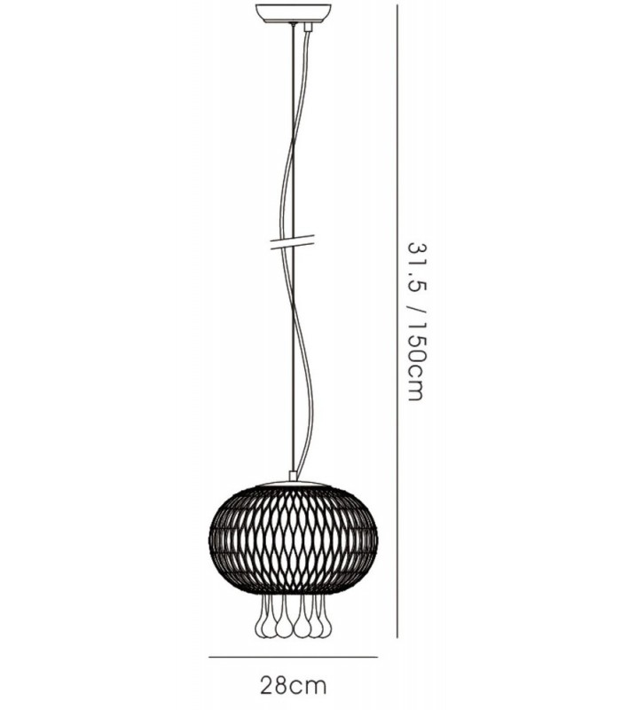 Medium Ceiling Pendant 1 Light Polished Chrome, Clear Glass - 3