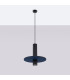 Pelta Slim Pendant Ceiling Light Navy Blue Black 1x GU10-2