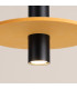 Pelta Slim Pendant Ceiling Light Yellow Black 1x GU10-6
