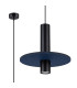 Pelta Slim Pendant Ceiling Light Navy Blue Black 1x GU10-3