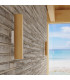 Lino Up & Down Wall Lamp Natural Wood White 2x GU10-14