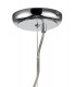Medium Ceiling Pendant 1 Light Polished Chrome, Clear Glass - 4