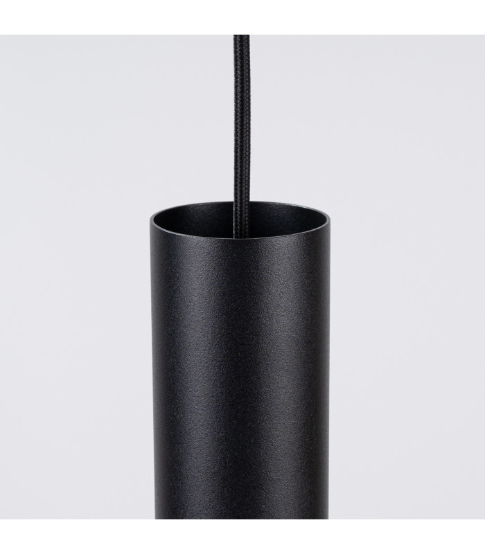 Pelta Slim Pendant Ceiling Light Beige Black 1x GU10-8