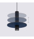 Pelta Slim Pendant Ceiling Light Navy Blue Black 1x GU10-5