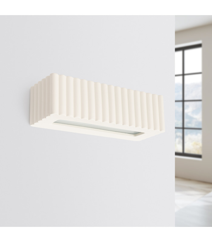 Rigata Up & Down Wall Lamp Beige 1x E27-2