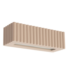 Rigata Up & Down Wall Lamp Taupe 1x E27-1