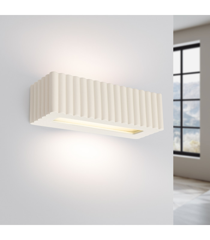 Rigata Up & Down Wall Lamp Beige 1x E27-3