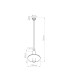 Pelta Slim Pendant Ceiling Light Yellow Black 1x GU10-11