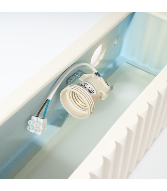 Rigata Up & Down Wall Lamp White 1x E27-7