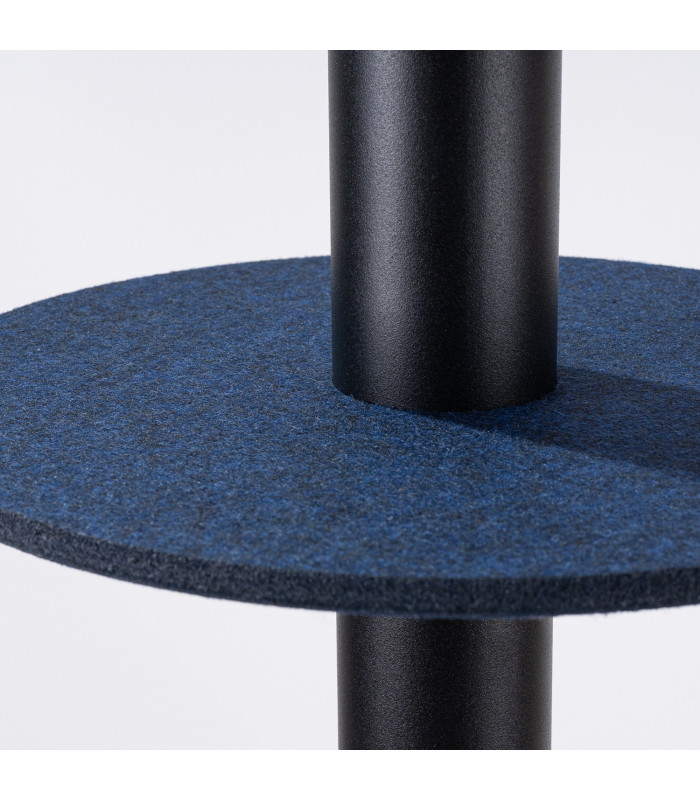 Pelta Slim Pendant Ceiling Light Navy Blue Black 1x GU10-7
