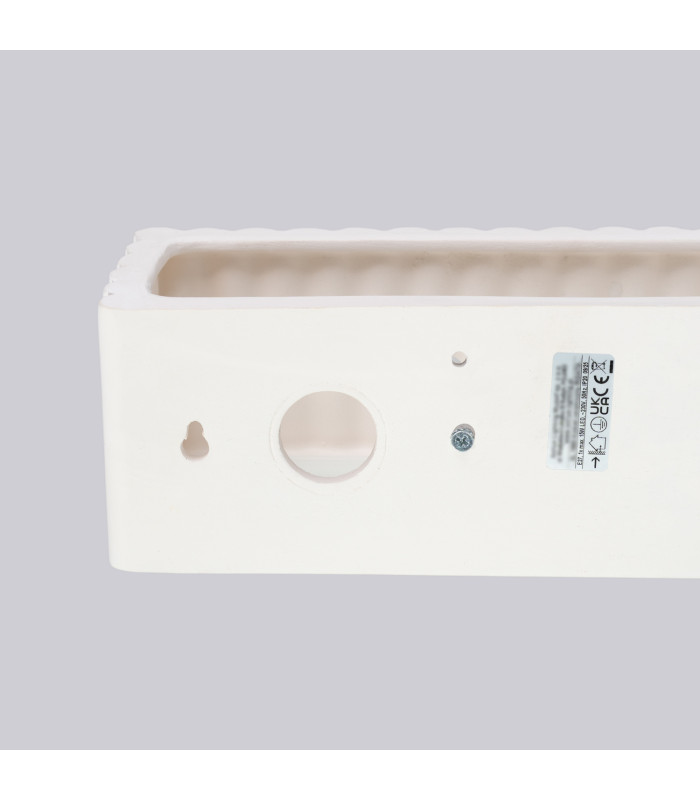 Rigata Up & Down Wall Lamp White 1x E27-8