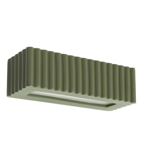 Rigata Up & Down Wall Lamp Olive Green 1x E27-1