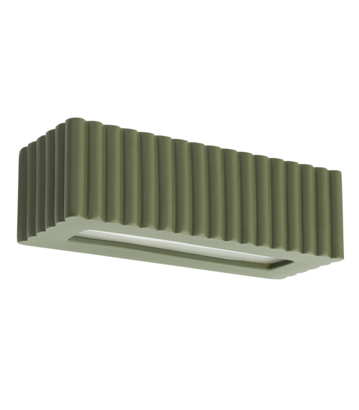 Rigata Up & Down Wall Lamp Olive Green 1x E27-1