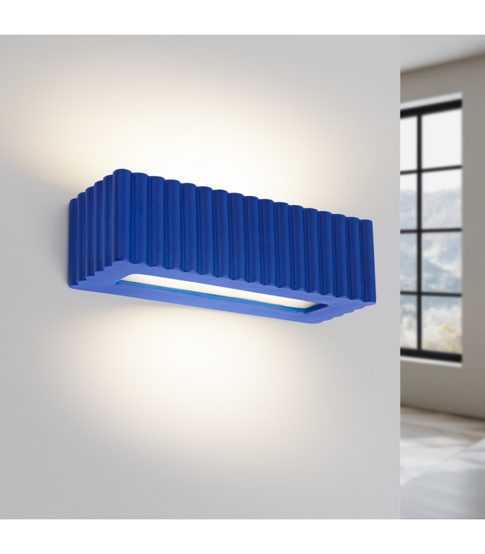 Rigata Up & Down Wall Lamp Ultramarine 1x E27-3